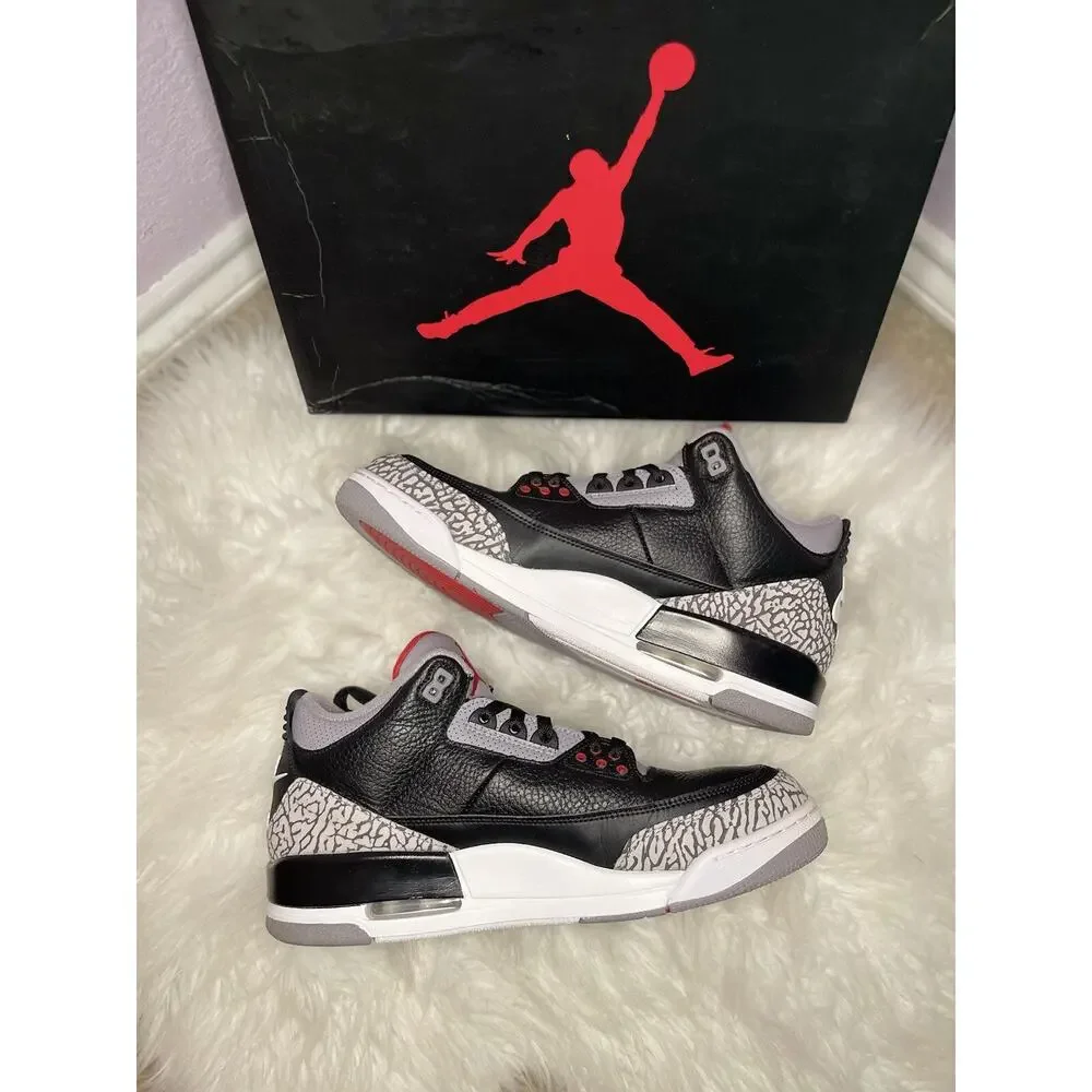 Size 12 - Jordan 3 Retro OG Mid Black Cement